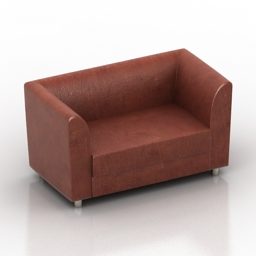 Sofa da nâu mẫu 3d