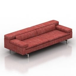 Czerwona sofa Jori Shiva Model 3D