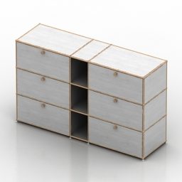 Office Locker Usm Modular Furniture 3d-modell