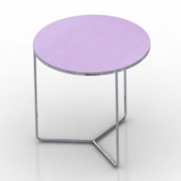 Round Table Valet Purple 3d model