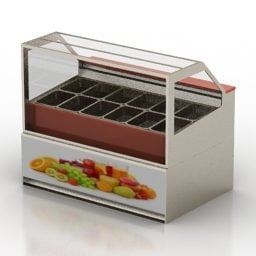 Réfrigérateur Supermarché modèle 3D