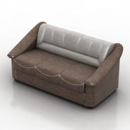 Brown Sofa Dls Dialog 3d model