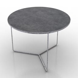 Round Grey Table Valet V1 3d model