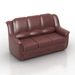 Upholstered Couch 3d model