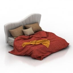 Soft Bed Iride Design 3d model