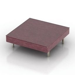 طاولة مربعة تيجرا نموذج ثلاثي الأبعاد