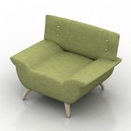단일 안락 의자 Roksi Green 3d 모델