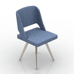 3д модель кресла, обеденной мебели