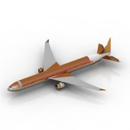 A380 Airliner 3d-modell