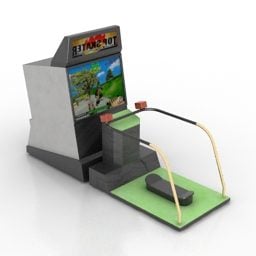 Mô hình hộp trò chơi Sega Arcade 3d