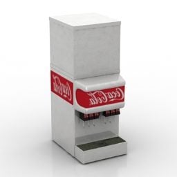 स्टेशन कोका कोला बॉक्स 3डी मॉडल