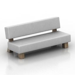 Sofa Bench Moroso 3d model