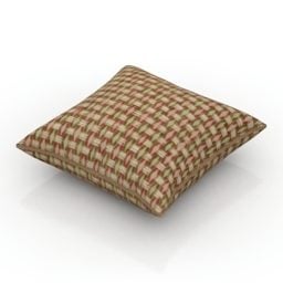 Pillow Brown Fabric 3d model