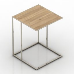 Matériau en rotin pour table haute modèle 3D