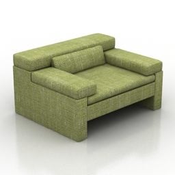 Glatte Sitzsofa-Ausstattung 3D-Modell