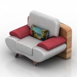 Pad Seat With Leg 3d model