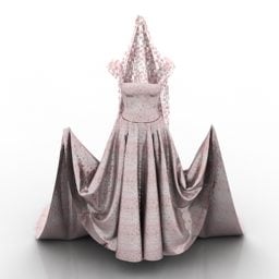 Robe Vêtements de Mariage modèle 3D