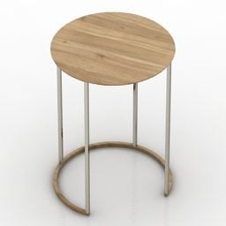 Table Ascot Round Shaped 3d model
