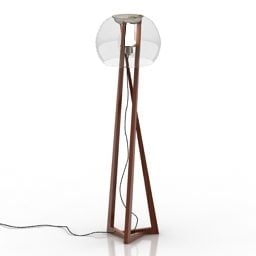 Lampe Torchère en Laiton modèle 3D