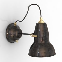 Sconce Lampe Messing 3d modell