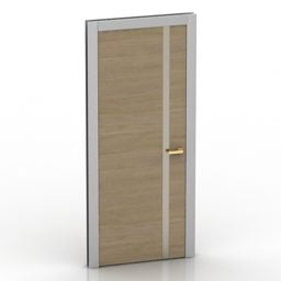 Pintu Kayu Simply Design model 3d
