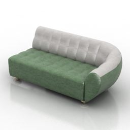 Καμπυλωτός καναπές πλάτης Globus Furniture 3d μοντέλο