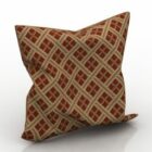 Patrón de tela marrón almohada