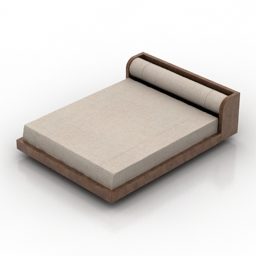 Simple Bed Armani 3d model