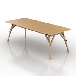 3д модель стола Atelier деревянного