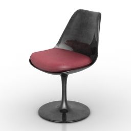 Salon Chair Knoll Tulip 3d model