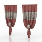 Asian Curtain Vintage Pattern