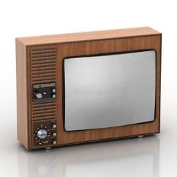 Вінтажний телевізор Горизонт 3d модель