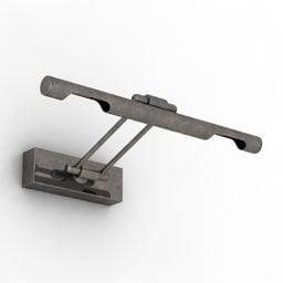 검은 원형 거울 강철 조각 프레임 3d 모델