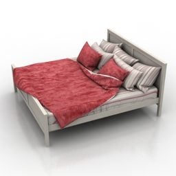 Bed Cranberry Style 3d model