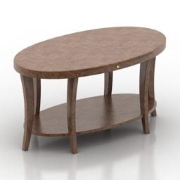 Table Oval Shape 3d model