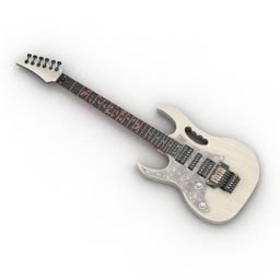 Modelo 3d de guitarra acústica común.