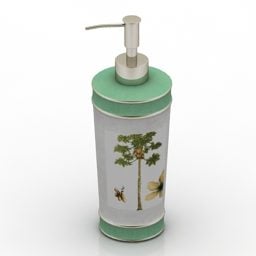 Green Spray Bottle Bathroom Accessories 3d model