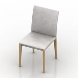 Stool Chair Curved Leg 3d model