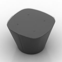 Table Ameo Black Color 3d model