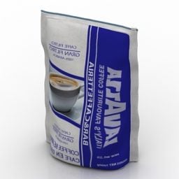 Paket Bean Coffee 3d-modell