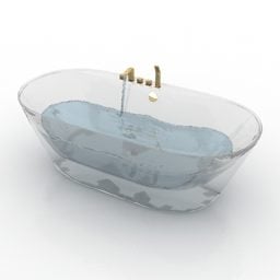 وان حمام شیشه ای Belbagno مدل سه بعدی