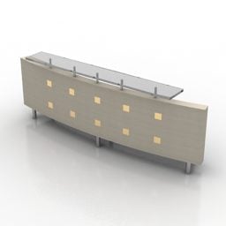 Office Reception Rack Furniture 3d model
