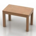 長方形の木製テーブル