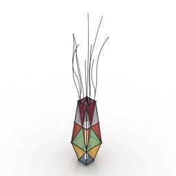 Vase Nova Light Dry Tree 3d model