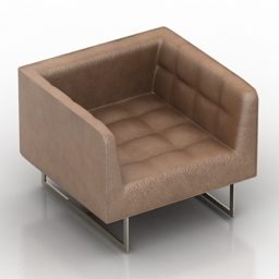 皮革扶手椅 Formdecor Edward 3d模型