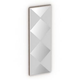 3д модель прямоугольного зеркального декора