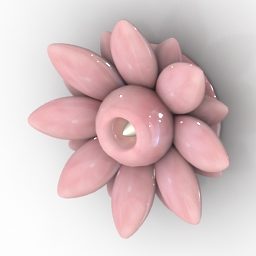 Lampes appliques en forme de fleur modèle 3D