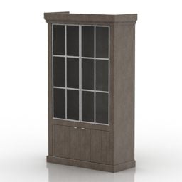Bookcase Library 3d model