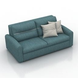 Blue Sofa Blanche Sky 3d model
