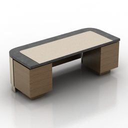 Old Style Office Table 3d model